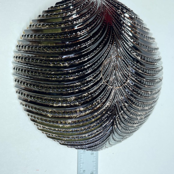 Signature Home Collections Silver, Brown Iridescent Shell Bowl Made In Turkey - Picture 15 of 16